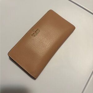 Kate Spade Camel Leather Clutch